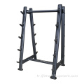 Spor Ekipmanı Eğitim Salonu Egzersiz Makinesi Barbell Raf